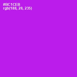 #BC1CEB - Electric Violet Color Image