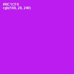 #BC1CF0 - Electric Violet Color Image