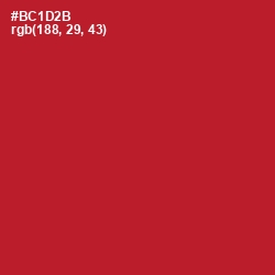 #BC1D2B - Shiraz Color Image