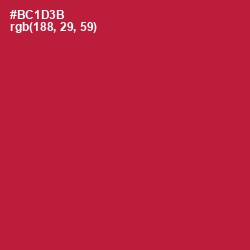 #BC1D3B - Shiraz Color Image