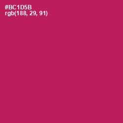 #BC1D5B - Jazzberry Jam Color Image