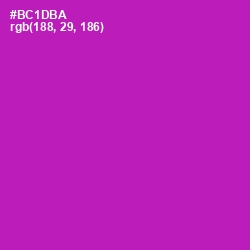 #BC1DBA - Violet Eggplant Color Image