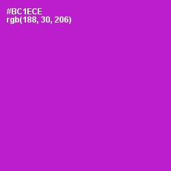 #BC1ECE - Electric Violet Color Image