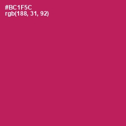 #BC1F5C - Jazzberry Jam Color Image