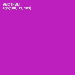 #BC1FBD - Violet Eggplant Color Image