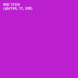 #BC1FD0 - Electric Violet Color Image