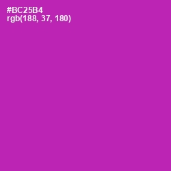 #BC25B4 - Violet Eggplant Color Image