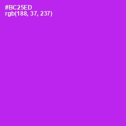 #BC25ED - Electric Violet Color Image