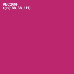 #BC266F - Hibiscus Color Image