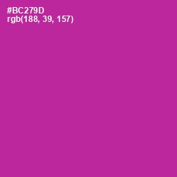 #BC279D - Medium Red Violet Color Image