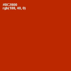 #BC2800 - Tabasco Color Image
