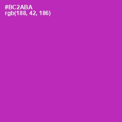 #BC2ABA - Medium Red Violet Color Image