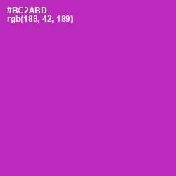 #BC2ABD - Violet Eggplant Color Image