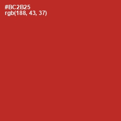 #BC2B25 - Tall Poppy Color Image