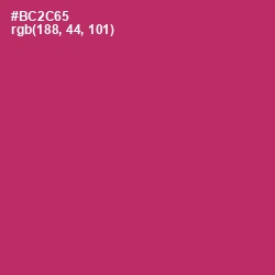 #BC2C65 - Hibiscus Color Image