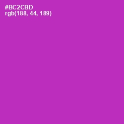 #BC2CBD - Medium Red Violet Color Image