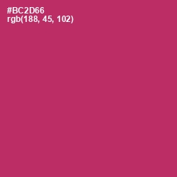 #BC2D66 - Hibiscus Color Image