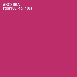 #BC2D6A - Hibiscus Color Image