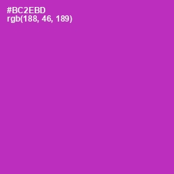 #BC2EBD - Medium Red Violet Color Image