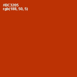 #BC3205 - Tabasco Color Image