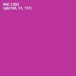 #BC339D - Medium Red Violet Color Image