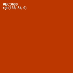 #BC3600 - Tabasco Color Image