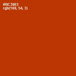 #BC3603 - Tabasco Color Image