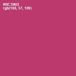 #BC396D - Hibiscus Color Image