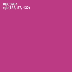 #BC3984 - Medium Red Violet Color Image