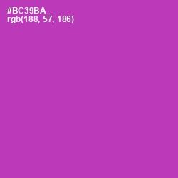 #BC39BA - Medium Red Violet Color Image