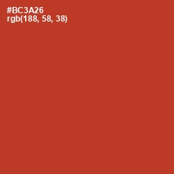 #BC3A26 - Well Read Color Image