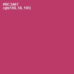 #BC3A67 - Hibiscus Color Image