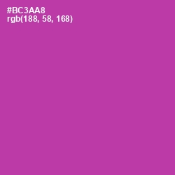 #BC3AA8 - Medium Red Violet Color Image