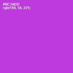 #BC3ADD - Electric Violet Color Image