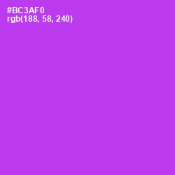 #BC3AF0 - Electric Violet Color Image