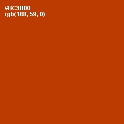 #BC3B00 - Tabasco Color Image