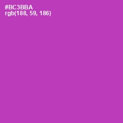 #BC3BBA - Medium Red Violet Color Image