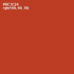 #BC3C24 - Tall Poppy Color Image