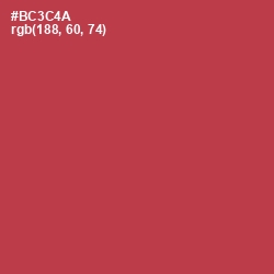 #BC3C4A - Night Shadz Color Image
