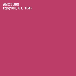 #BC3D68 - Hibiscus Color Image