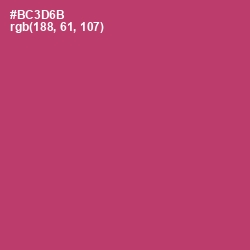 #BC3D6B - Hibiscus Color Image