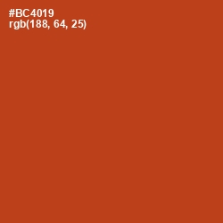 #BC4019 - Rust Color Image