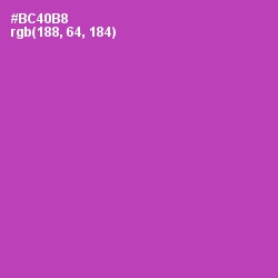 #BC40B8 - Wisteria Color Image