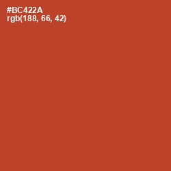 #BC422A - Medium Carmine Color Image