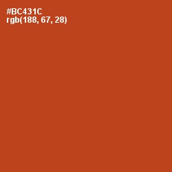 #BC431C - Rust Color Image