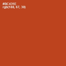 #BC431E - Rust Color Image