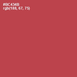 #BC434B - Chestnut Color Image