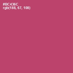 #BC436C - Blush Color Image