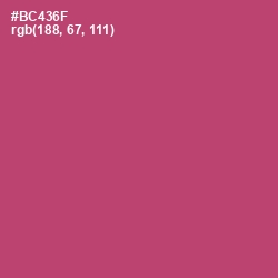 #BC436F - Blush Color Image