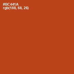 #BC441A - Rust Color Image